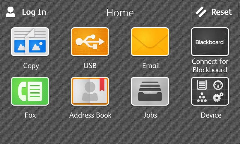 Blackboard home screen