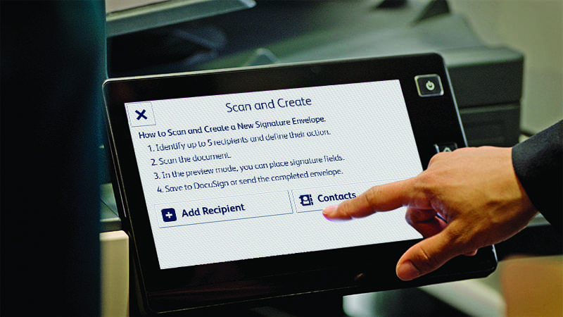 App tablet create DocuSign