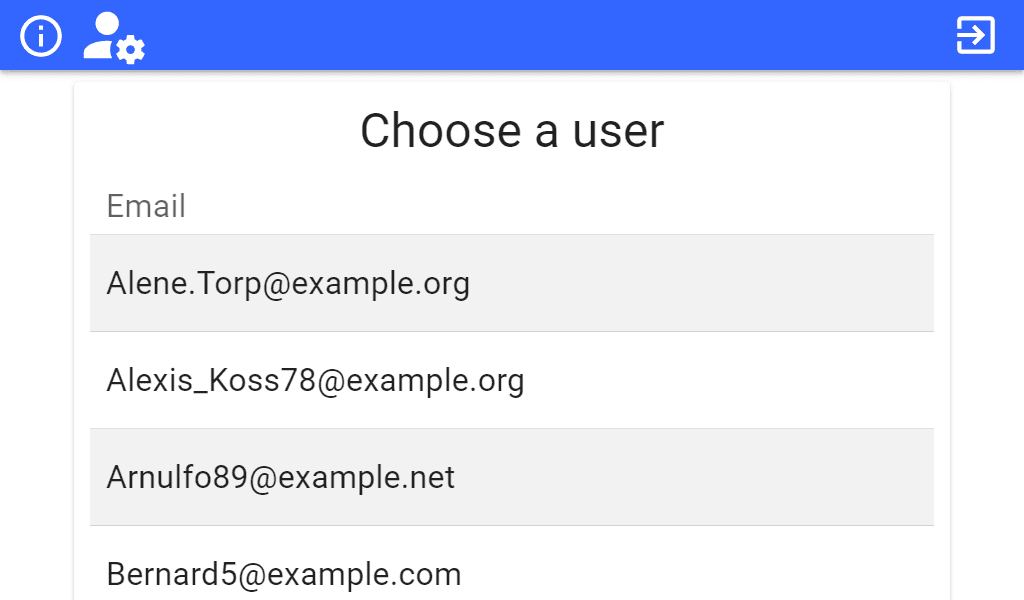 Open Bee configuration screen user selection