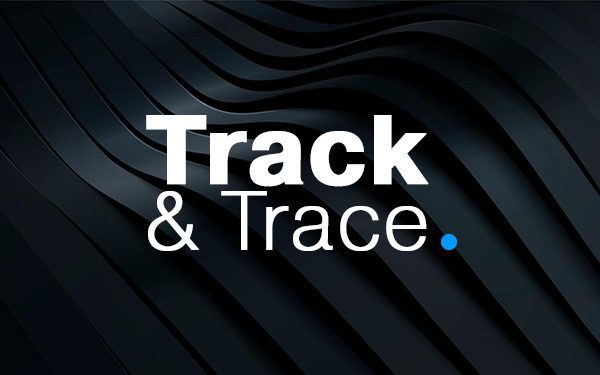 Track & Trace application logo on black background
