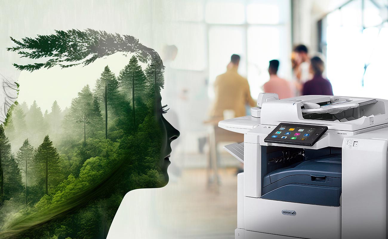 Sustainable remanufactured Xerox office printers and photocopiers